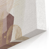 Contemporary Minimalist Wall Art – Beige and Brown Geometric Print