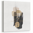 Abstract Geometric Framed Art – Black and Gold Minimalist Wall Print