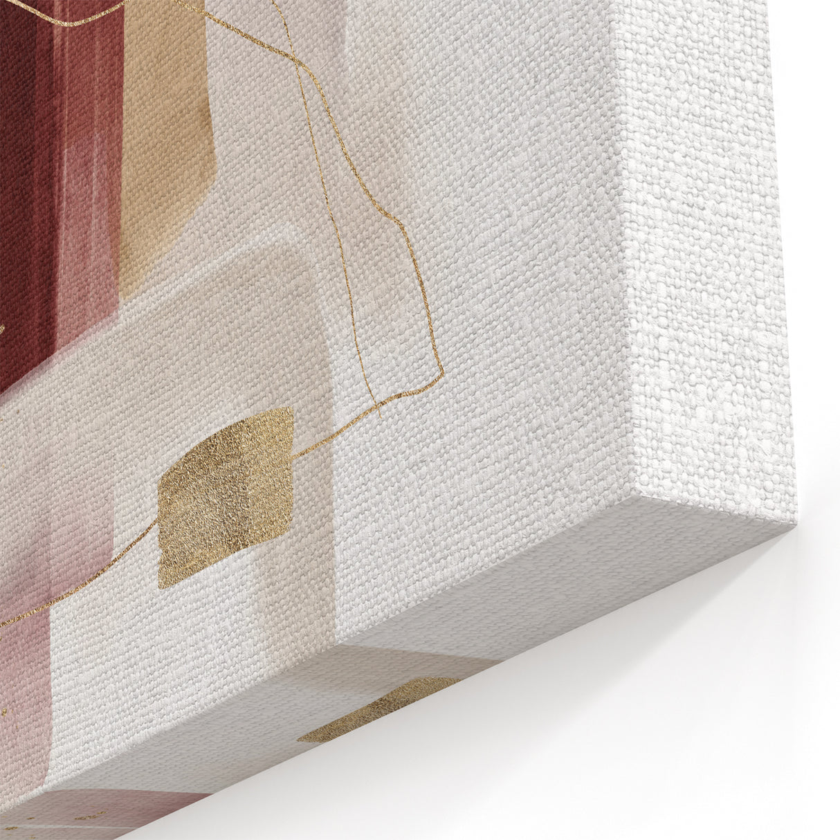 Minimalist Wall Art for Modern Interiors – Burgundy & Beige Abstract