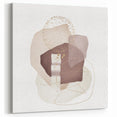 Minimalist Abstract Canvas Prints – Beige and Brown Geometric Wall Art