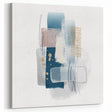 Minimalist abstract canvas prints – cool toned geometric wall decor