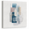 Minimalist abstract canvas prints – cool toned geometric wall decor