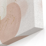 Contemporary minimalist wall art – soft beige and gold abstract print