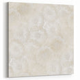 Contemporary Framed Abstract Art – Soft Beige Floral Texture Design