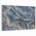 Timeless Textures Abstract Wall Art – Blue Onyx-Inspired Canvas Print