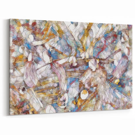 Modern Abstract Canvas Prints – Multicolor Floral-Inspired Artwork