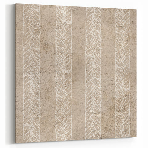 Contemporary Framed Abstract Art – Olive Green Minimalist Pattern