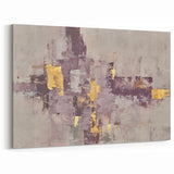 Earthen Harmony Abstracts - Neutral Abstract Prints with Gold Detail
