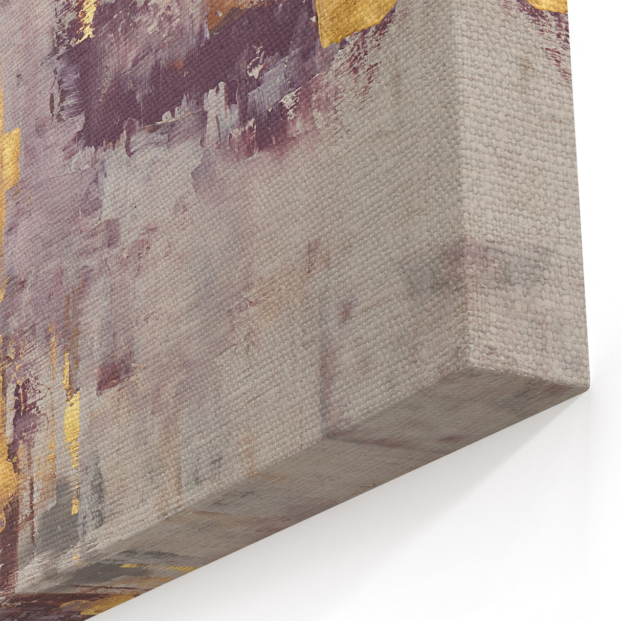 Earthen Harmony Abstracts - Neutral Abstract Prints with Gold Detail