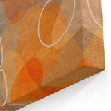 Minimalist Textured Art Pieces – Earthy Orange Organic Abstract