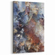 Earthen Harmony Abstracts – Moody Blue and Brown Modern Wall Art