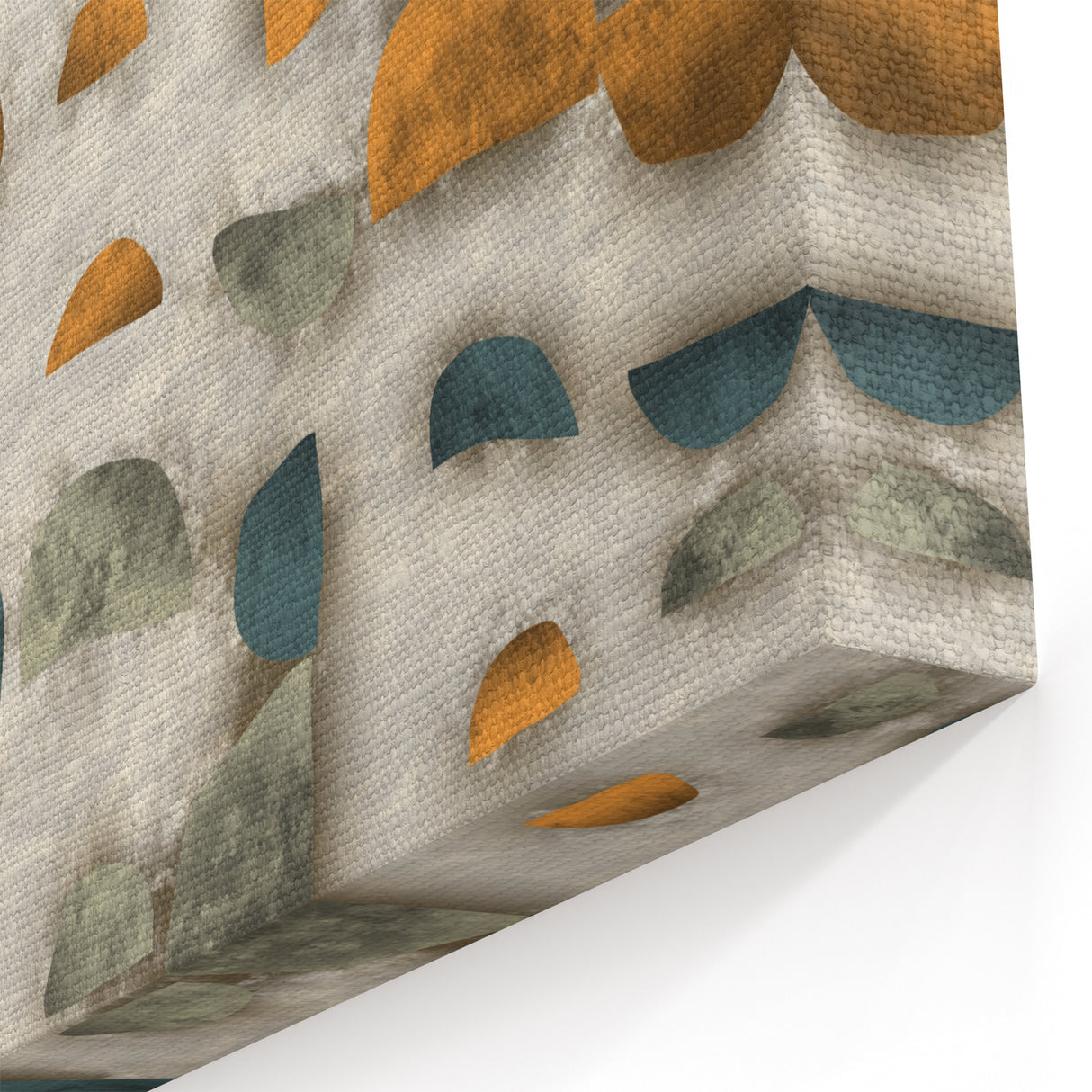 Geometric Abstract Canvas Art - Timeless Textures in Bold Hues