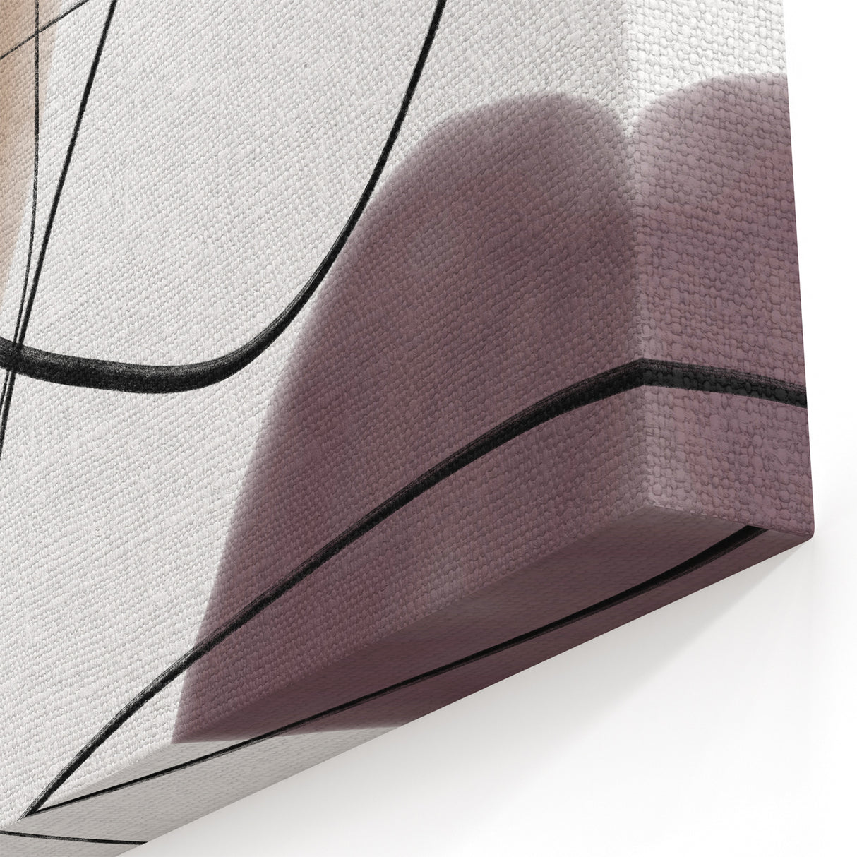 Earthen Harmony Abstracts – Neutral Minimalist Line Art Wall Print