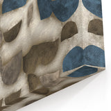 Large Abstract Wall Decor - Textured Art in Blue and Earth Tones