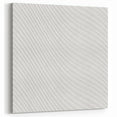 Contemporary Framed Abstract Art - Wavy Minimal Texture Design