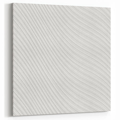 Contemporary Framed Abstract Art - Wavy Minimal Texture Design