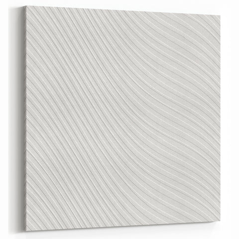 Contemporary Framed Abstract Art - Wavy Minimal Texture Design