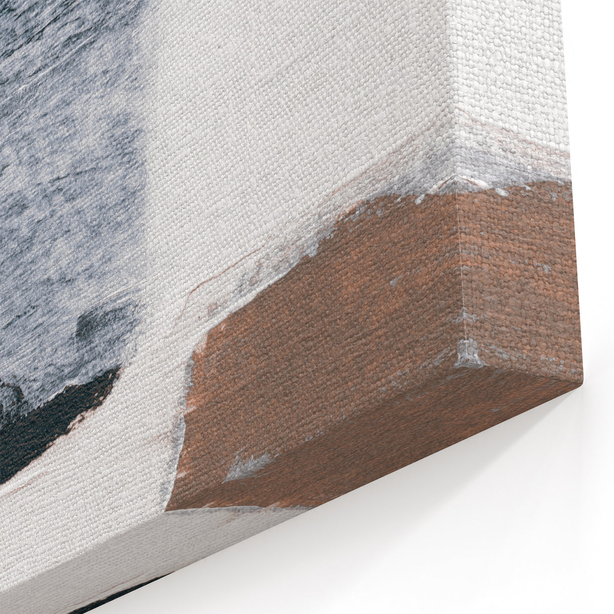 Earthen Harmony Abstracts – Black and White Modern Minimalist Art Print