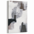 Earthen Harmony Abstracts – Black, White & Gray Modern Wall Art Print
