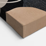 Earthen Harmony Abstracts – Beige and Black Modern Minimalist Wall Art