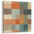 Timeless Textures Abstract Wall Art - Retro Grid in Warm Tones
