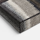 Geometric Abstract Canvas Art - Earthy Textured Grid in Neutrals