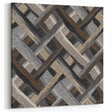 Minimalist Textured Art Pieces - Interwoven Neutrals in Motion