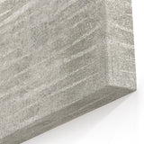 Contemporary Framed Abstract Art - Light Gray Textured Flow Design