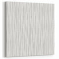 Textured Acrylic Wall Art - Vertical Wave Lines in Soft Neutrals