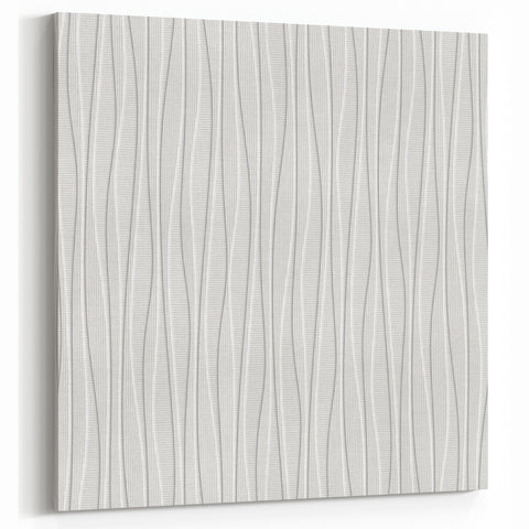 Textured Acrylic Wall Art - Vertical Wave Lines in Soft Neutrals
