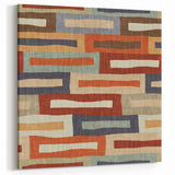 Framed Abstract Art for Sale - Retro Color Blocks in Warm Neutrals