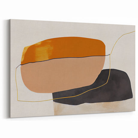 Shop Modern Abstract Canvas Prints - Bold Shapes in Earth Tones