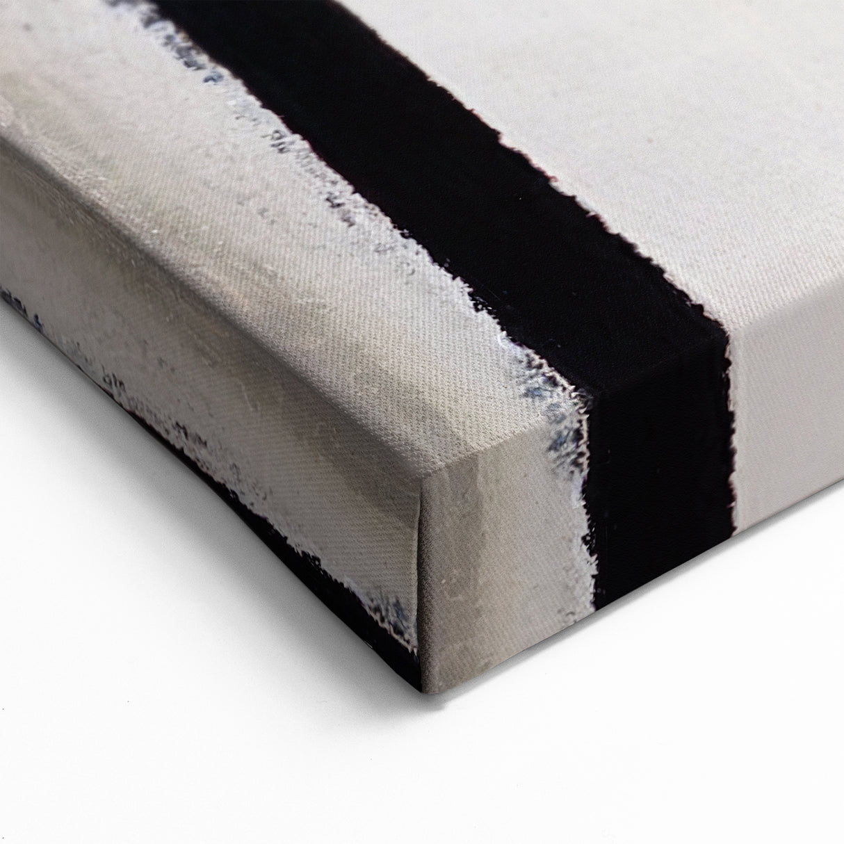 Textured Acrylic Wall Art – Gray Blue and Neutral Vertical Layers