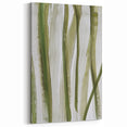 Earthen Harmony Abstracts – Olive Green and Light Gray Wall Art