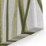 Earthen Harmony Abstracts – Olive Green and Light Gray Wall Art