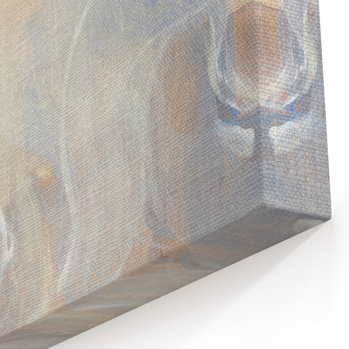 Timeless Textures Abstract Wall Art – Soft Beige and White Swirls