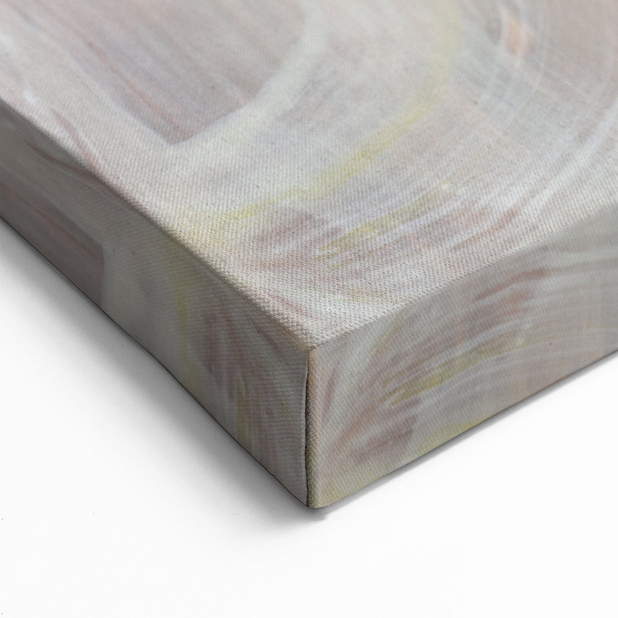 Timeless Textures Abstract Wall Art – Soft Beige and White Swirls