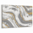 Textured Acrylic Wall Art – Silver, Gray, and Gold Marble Effect