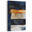 Timeless Textures Abstract Wall Art – Navy, Ochre, and Gold Layers