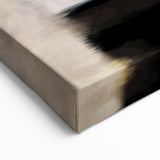 Modern Abstract Canvas Prints – Blue, Black, and Beige Brush Layers