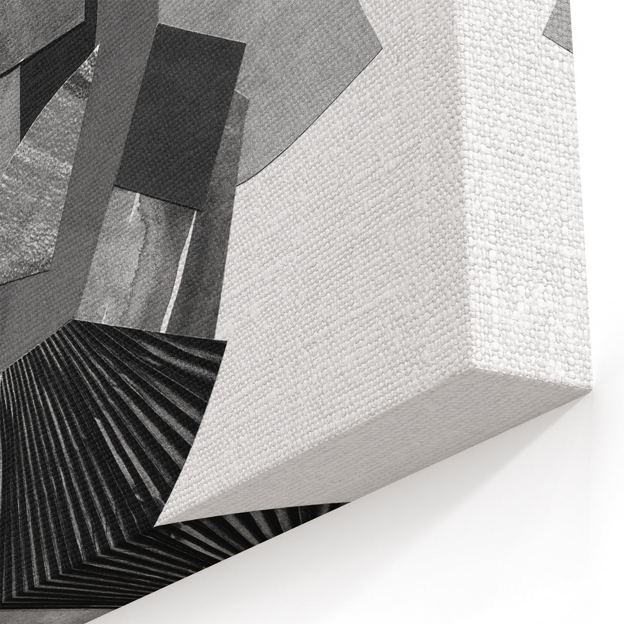 Minimalist Abstract Wall Art – Black and White Geometric Collage