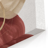 Framed Abstract Geometric Art – Minimalist Wall Art in Earthy Tones