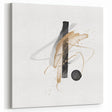 Abstract Geometric Framed Art – Minimalist Black and Gold Wall Décor