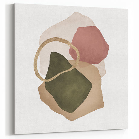 Contemporary Minimalist Wall Art – Geometric Abstract Earth Tones