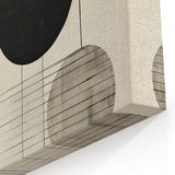 Abstract Geometric Wall Art – Minimalist Black, White, and Line Design