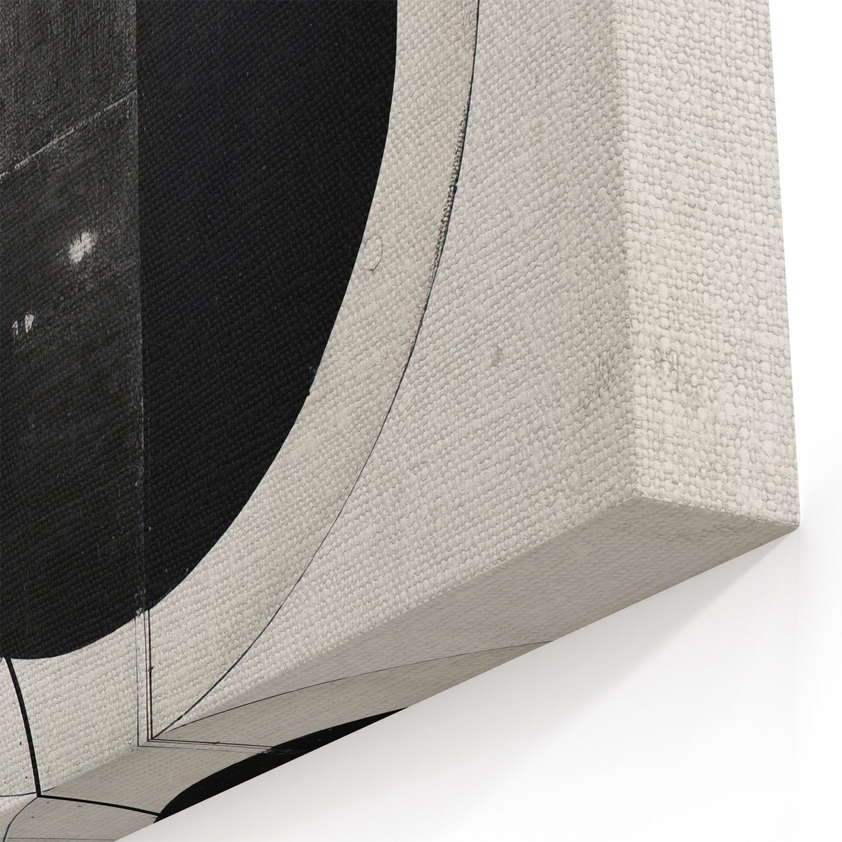 Geometric Minimalist Abstract Wall Art – Monochrome Circles & Lines