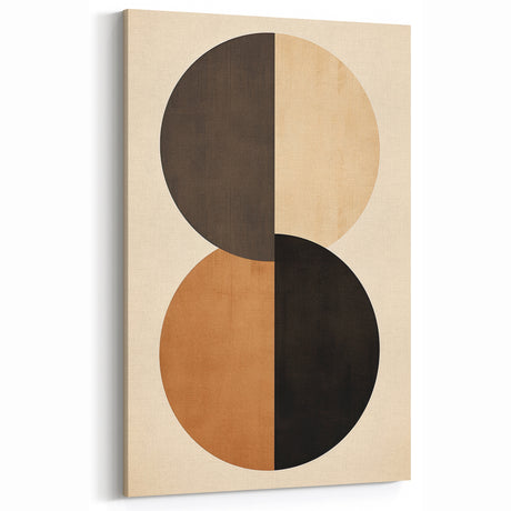 Minimalist Wall Art for Modern Interiors – Earth Tone Geometric Print
