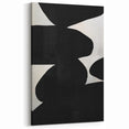 Geometric Minimalist Abstract Wall Art – Bold Black and White Shapes