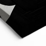 Geometric Minimalist Abstract Wall Art – Bold Black and White Shapes