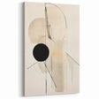 Minimalist Abstract Canvas Prints – Geometric Black and Beige Design